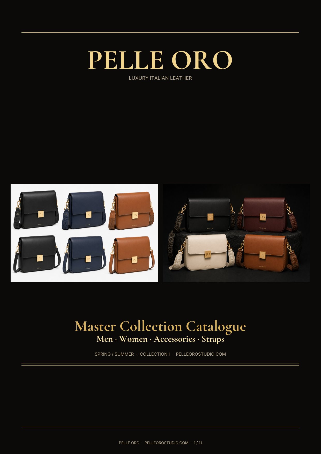 Pelle Oro Lookbook 2026 cover